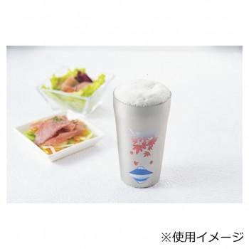 燕熟の技 感温ステンレスタンブラー420ml 2P 紅葉に富士 EJK-900の画像