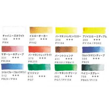 VAN GOGH ヴァンゴッホ固形水彩絵具 12色セットM T.20M8612 416802の画像