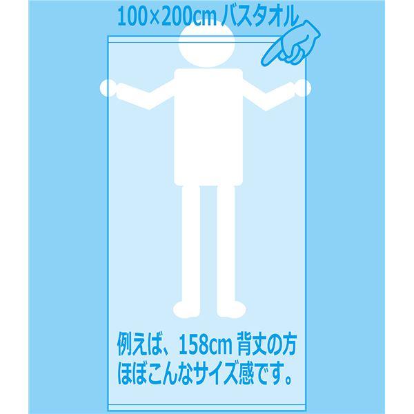 業務用 超大判バスタオル 〔レピアモカ 3枚セット〕 100cm×200cm 綿100％ 2000匁 レピア織 〔美容院 整骨院〕の画像