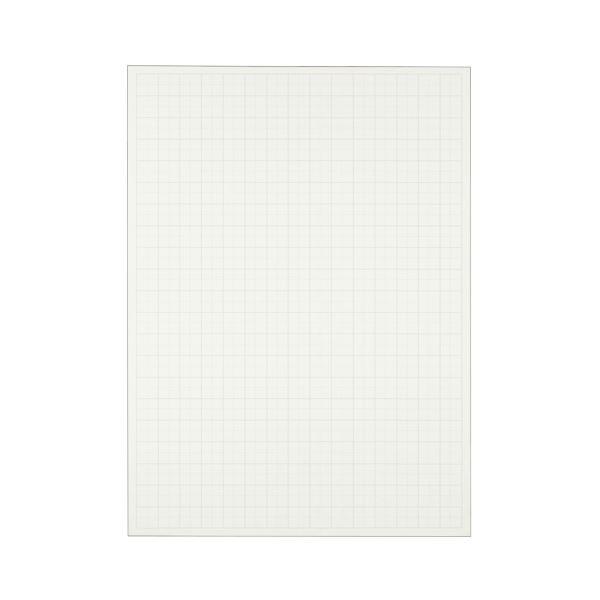 （まとめ） TANOSEE 模造紙（プルタイプ） 本体 788×1085mm 50mm方眼 再生ホワイト 1ケース（20枚） 〔×5セット〕の画像