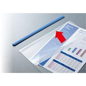 （まとめ） TANOSEE 再生レールホルダー A4タテ 30枚収容 黒 1パック（10冊） 〔×10セット〕の画像