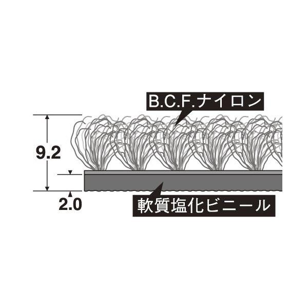 (まとめ）テラモト トレビアンHC 600×900mm 灰 MR-028-040-5 1枚〔×3セット〕の画像
