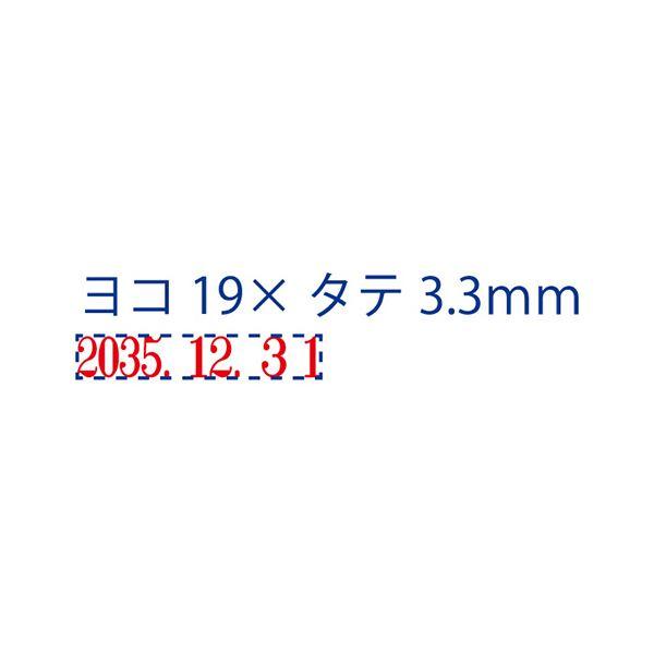 ds-(まとめ) シヤチハタ 回転ゴム印 エルゴグリップ 本西暦日付 5号 明朝体 NFH-5M 1個 〔×10セット〕_1