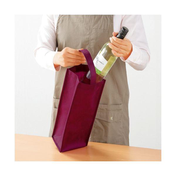 商品の良いところ ds-(まとめ) TANOSEE 不織布ワイン袋 ヨコ130×タテ370×マチ幅85mm ネイビー 1パック（10枚） 〔×10セット〕