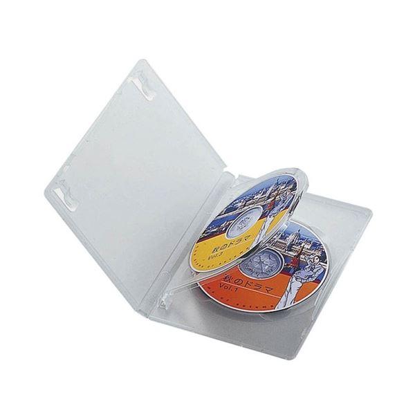 まとめ) エレコム DVDトールケース 3枚収納クリア CCD-DVD07CR 1個