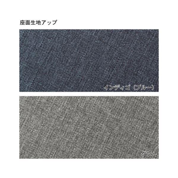 折りたたみ ごろ寝クッション 〔グレー〕 幅50cm 日本製 洗えるカバー ウレタンフォーム ポリエステル 〔リビング〕の画像