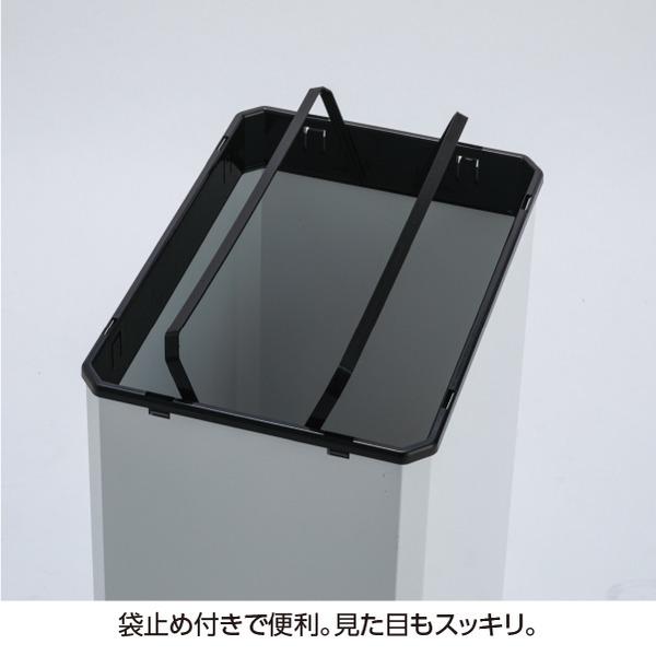 ゴミ箱 分別ターンボックス L 〔 一般ゴミ用 〕 オフホワイト スチール製 テラモト ダストボックスの画像