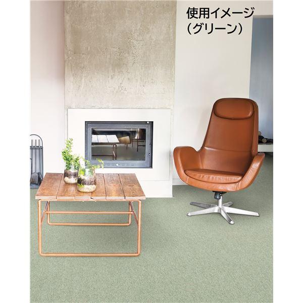 防炎 カーペット/絨毯 〔江戸間10畳 ベージュ〕 ホットカーペット 