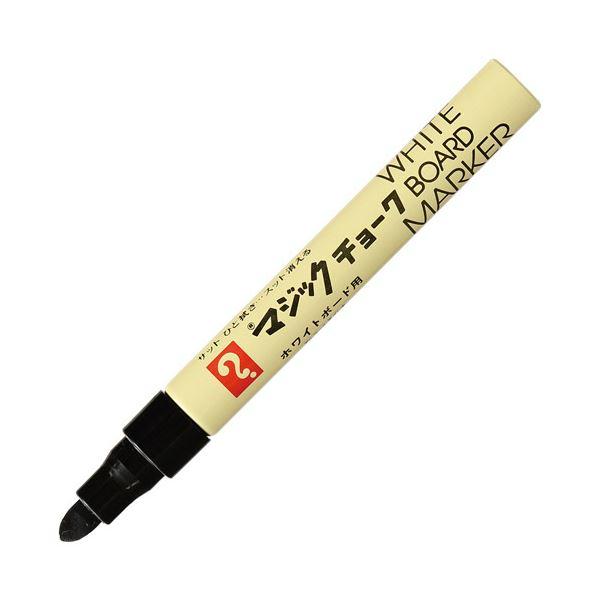 （まとめ）寺西化学 ホワイトボード用マーカーマジックチョークNo.650(丸太型) 黒 M650-T1 1セット(10本)〔×5セット〕の画像