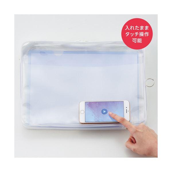 ds-（まとめ）リヒトラブ soeruクリヤーボックスケース A4 スモークブラック F-8201-24 1セット(6個)〔×3セット〕_2