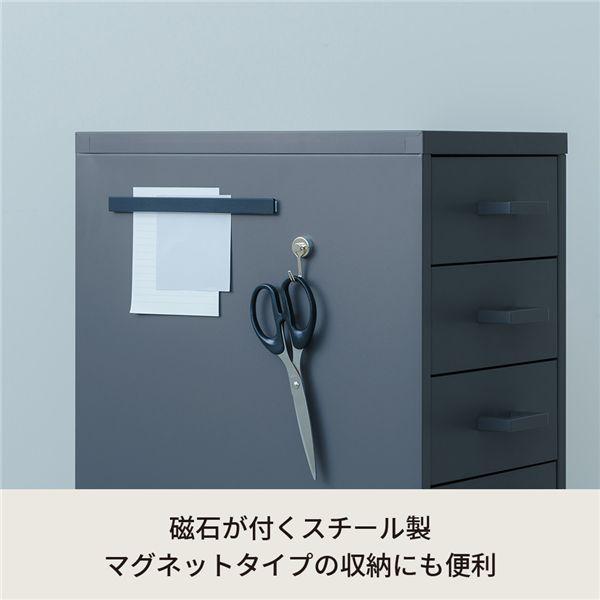ds-〔2個セット〕くらしのストレージボックス4段(グレー/灰) オフィス 卓上収納 スチール 引出し 小物入れ オーガナイザー 収納 引出し モダン インテリア 文..._3