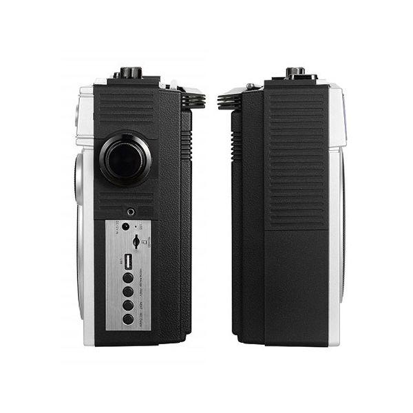 ds-WINTECH 大型モノラルラジカセ 大型スピーカー搭載 昔懐かしいデザイン MicroSDカード/USB端子搭載 シルバー SCT-MB300_2