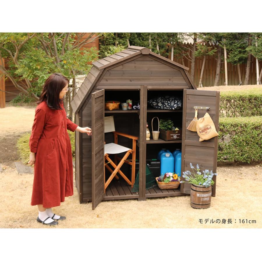 ギャンブレル・ルーフ　木製収納庫 KGAM-1850_7