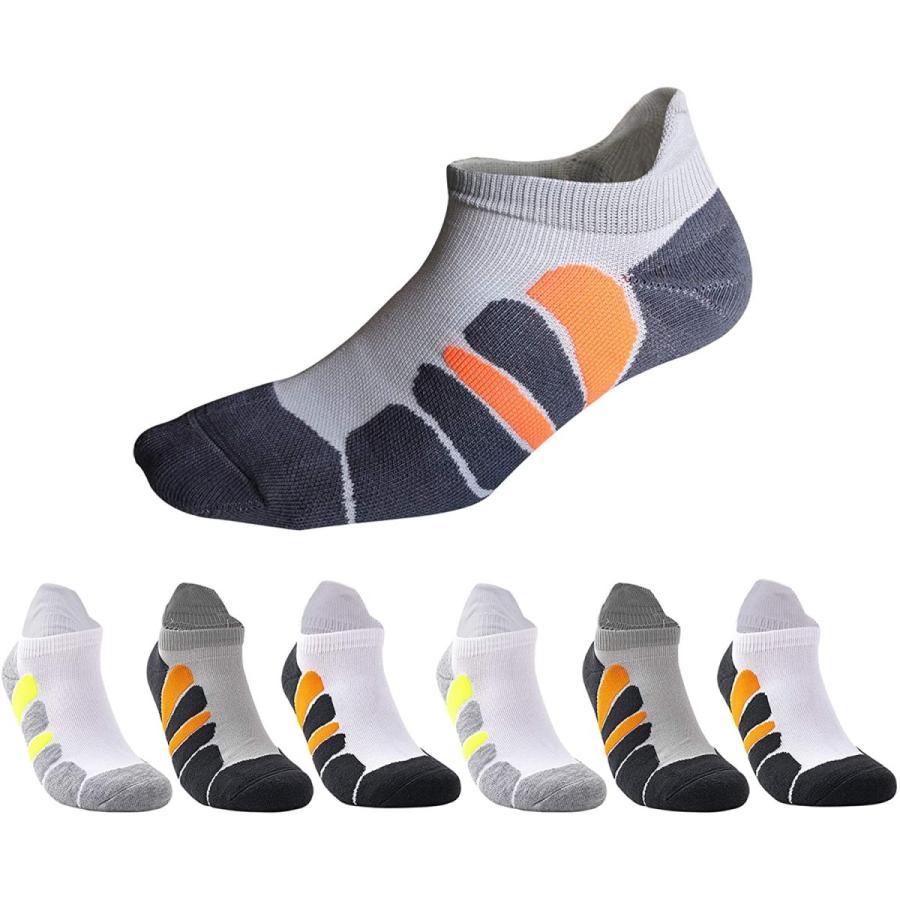 最安値に挑戦 Qpanda スポーツソックス メンズ 6足組 綿 くるぶし 靴下 滑り止めショートソックスランニングスニーカーバスケットボールトレーニングアウトド Www Feitosa Santana Com