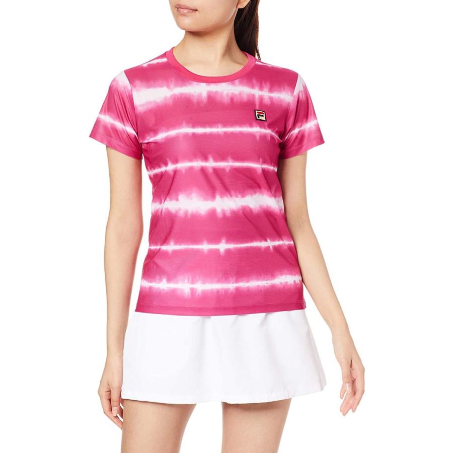 全国宅配無料 フィラ テニス テニス 半袖ゲームシャツ 吸水 速乾 Uvカット ストレッチ Vl2131 レディース マゼンタ 日本 L 日本サイズl相当 肌触りがいい Umanum Mx