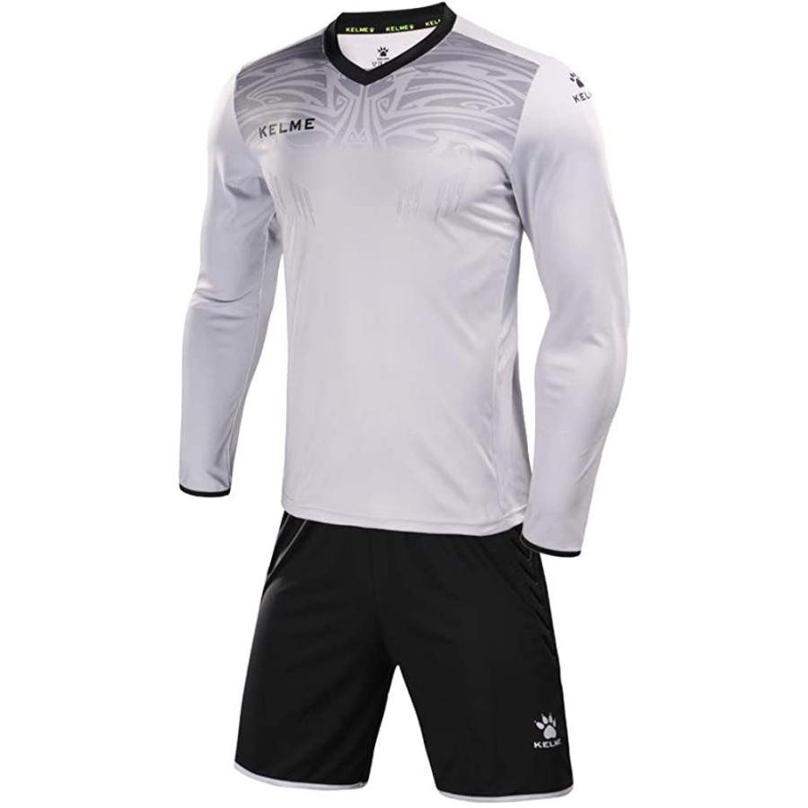 値引 ケルメ Kelme ゴールキーパーシャツ パンツセット 長袖 ジュニア グレー ブラック サイズ160 再再販 Turningheadskennel Com
