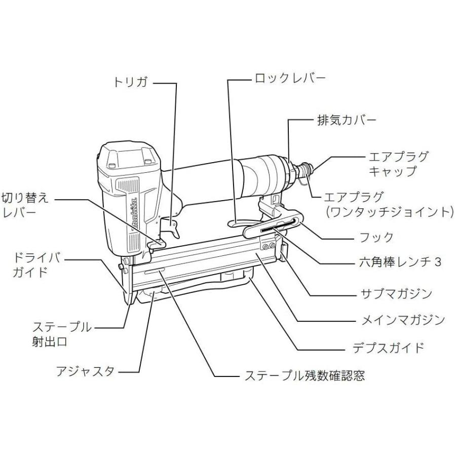マキタ(Makita) エアータッカー 10mm AT1025AK｜mintjams｜03