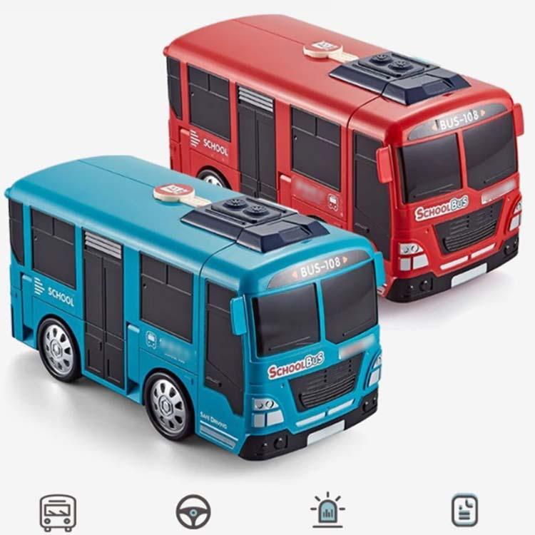 路線バス 変形おもちゃ 車おもちゃ バスおもちゃ 2in1バスおもちゃ 多機能 車おもちゃ バスコレクション DIYミニカー バス模型 音楽バス 車模｜mintjams｜04