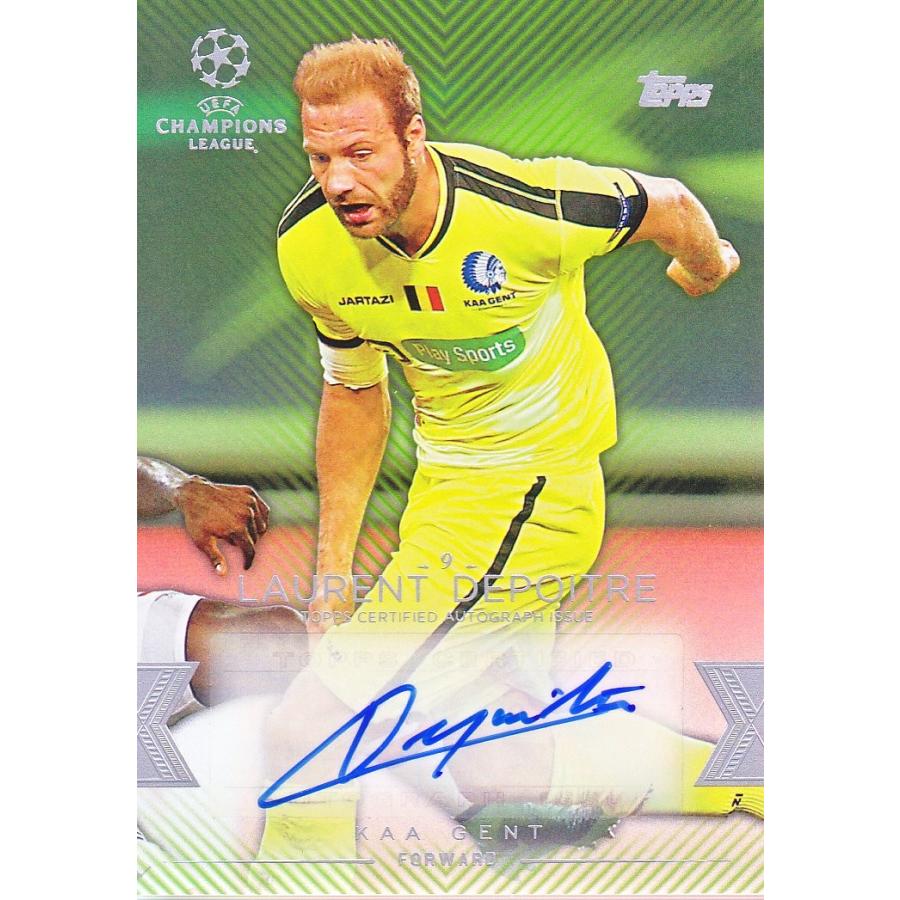 15-16 TOPPS CHAMPIONS LEAGUE SHOWCASE ローラン・ドゥポワトル 直筆サインカード 150枚限定｜mintkashii