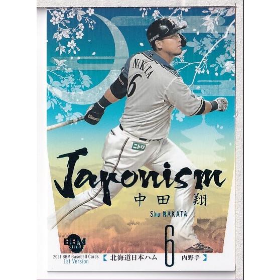 21BBM 1stバージョン 中田翔 Japonism パラレルカード スカイ 