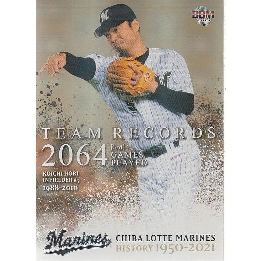 21BBM 千葉ロッテマリーンズ ヒストリー 堀幸一 TEAM RECORDS パラレル