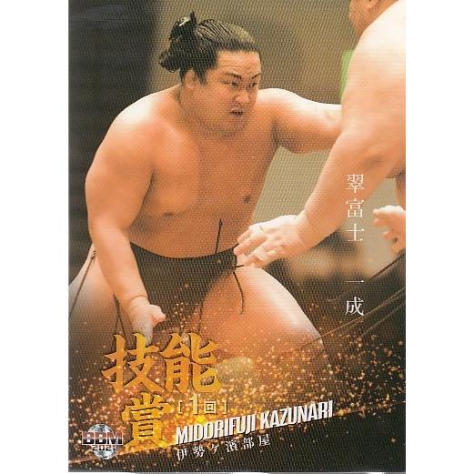21BBM 大相撲カード 匠 #57 翠富士 一成 〈技能賞〉 : スポーツカード