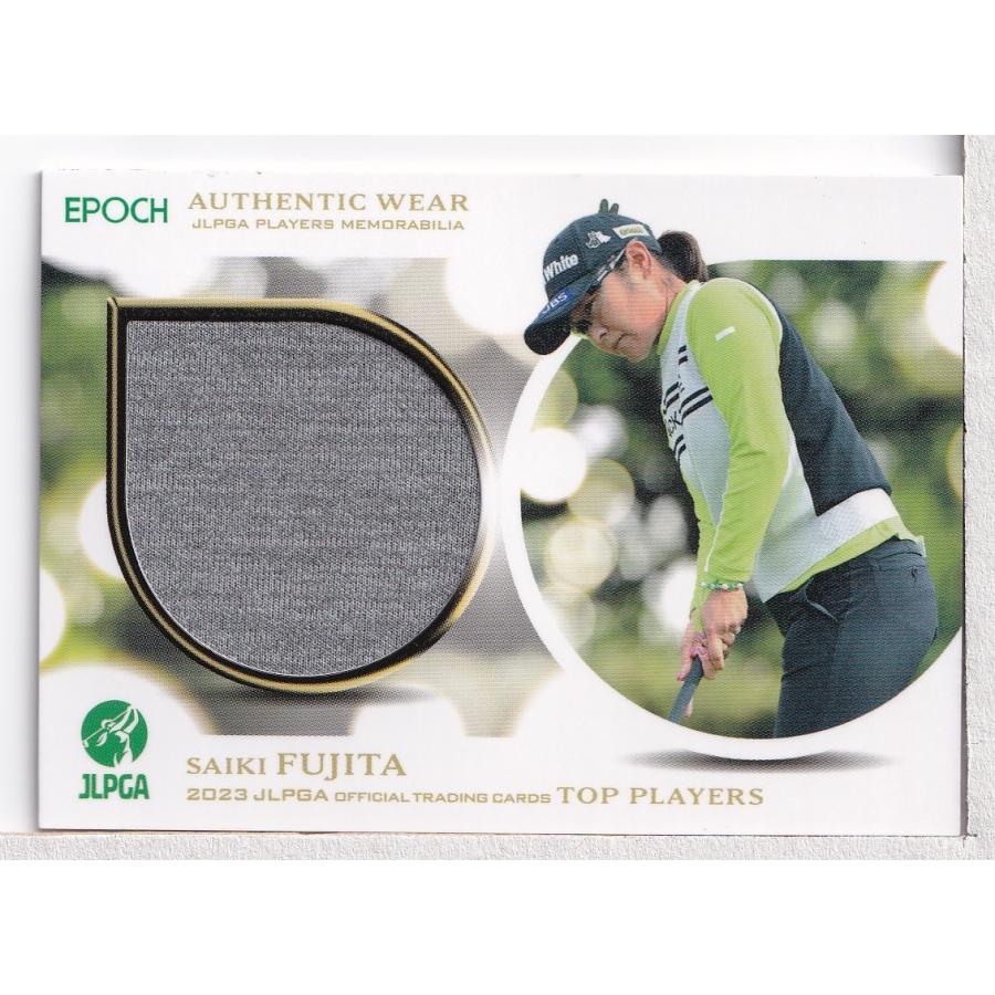 【レア品】プロミスレディース藤田さいきプロサイン入りパネル 23EPOCH JLPGA 女子ゴルフ Top Players 藤田さいき ウェアカード 50枚