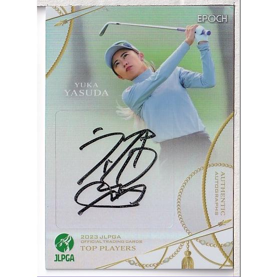 23EPOCH JLPGA 女子ゴルフ Top Players 安田祐香 直筆サインカード 