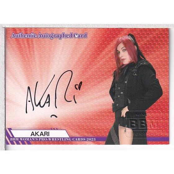 23BBM 女子プロレスカード AKARI 直筆サインカード 100枚限定