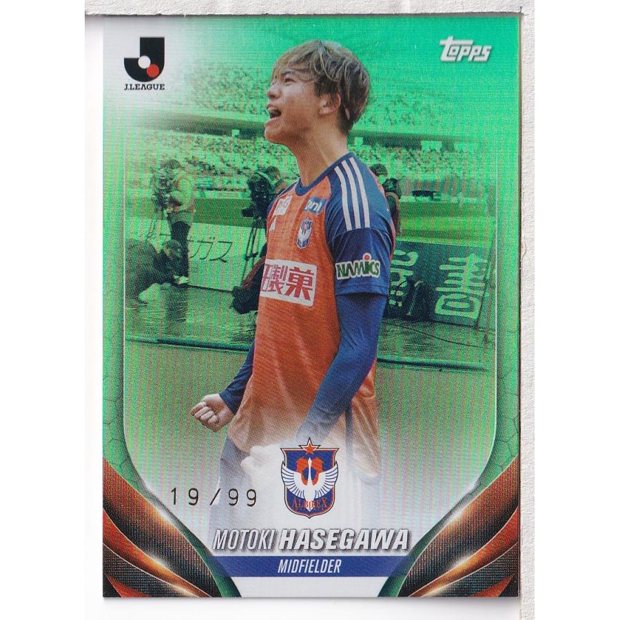 24 TOPPS Jリーグフラッグシップ 長谷川元希 Green Foil パラレル 99枚
