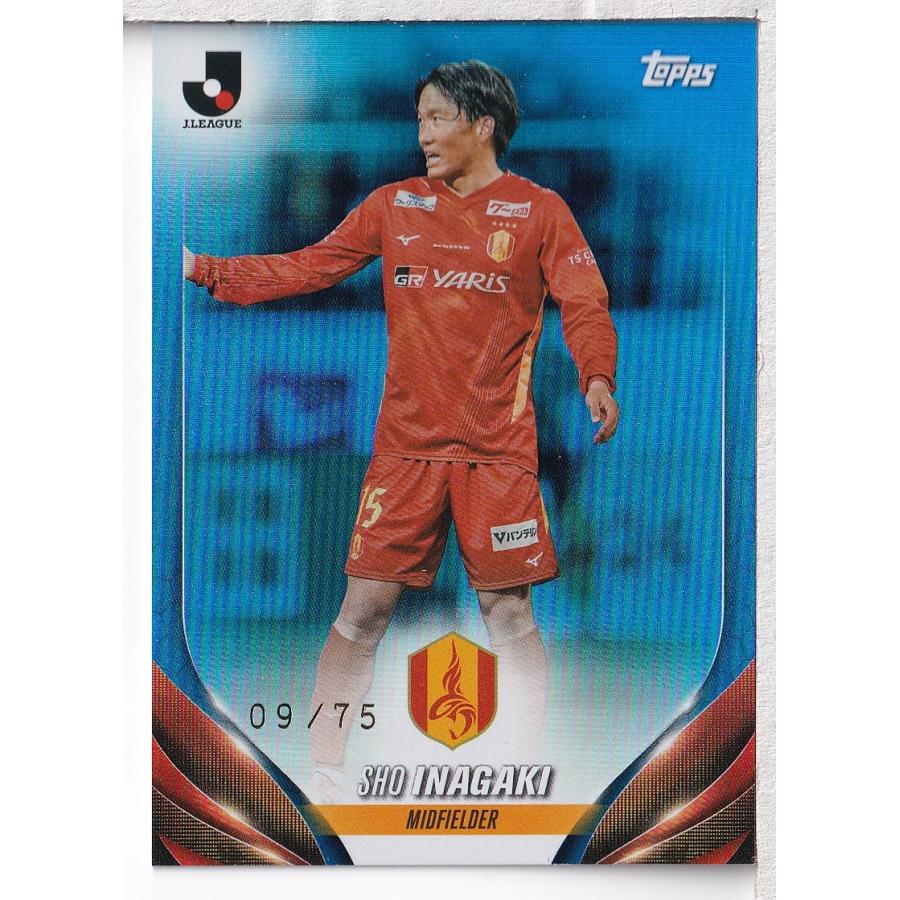 24 TOPPS Jリーグフラッグシップ 稲垣祥 Blue Foil パラレル 75枚限定