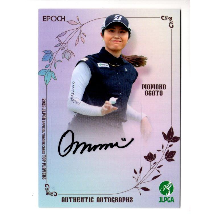 25EPOCH JLPGA 女子ゴルフ Top Players 大里桃子 直筆サインカード 48