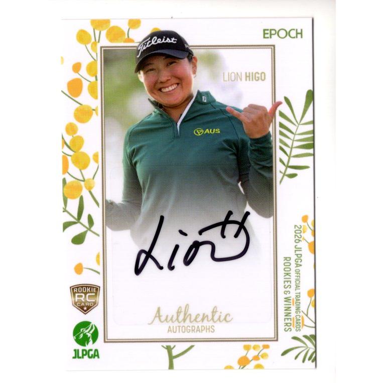 26EPOCH JLPGA 女子ゴルフ Rookies & Winners 肥後莉音 直筆サイン