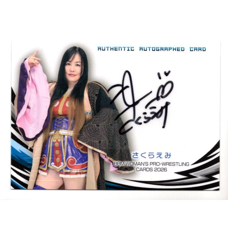 26BBM 女子プロレスカード さくらえみ 直筆サインカード 100枚限定