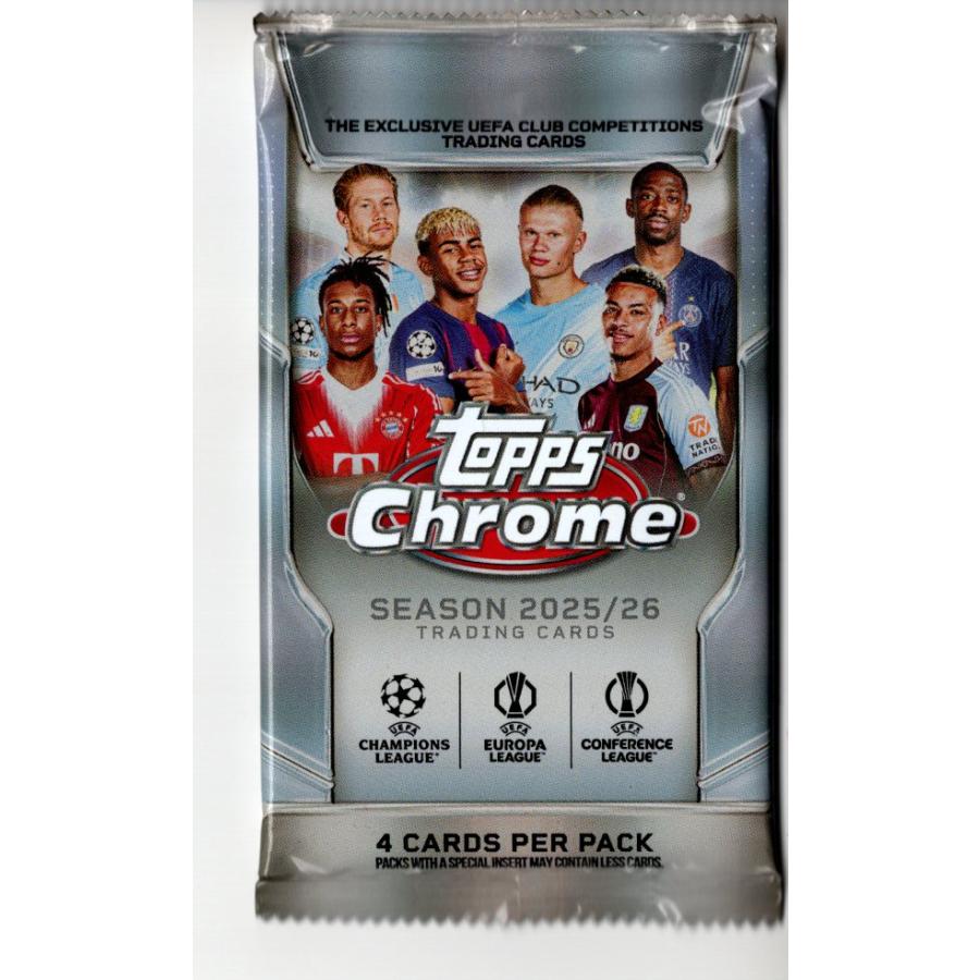サッカーパック 2025-26 TOPPS CHROME UCC VALUE BOX : スポーツカード