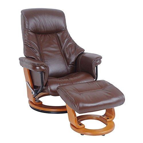 Stature 腰痛レス・リクライニングチェアＳ 身長１５０ｃｍ台用 上質本革張 ブラウン その他椅子、スツール、座椅子