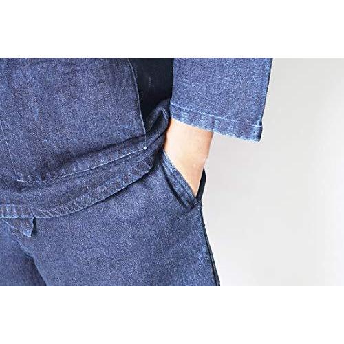 新品 作務衣 日本製 メンズ カイハラデニムバイオウォッシュ作務衣 11オンス M L Ll ｌｌ 新品即決 Www Longislandpsychologycenter Com