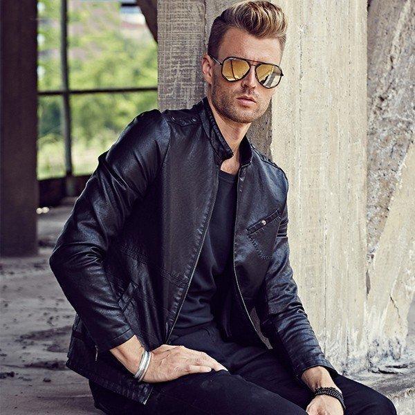 大人気新品 ライダースジャケット Pu バイクジャケット メンズ レザージャケット ブルゾン カジュアル 春秋冬防風防寒ライダースジャケット立ち襟 アウター薄い フェイクレザージャケット ライダース 革ジャケット 3シーズン ジャケット Www Reinnec Cl