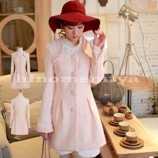 安い レディース激安新作新品安いかわいいレースラシャフリルふんわりくるみボタンレディースコート個性アウター 上品ムード溢れるヘビロテ確実マストアウター コート アウター