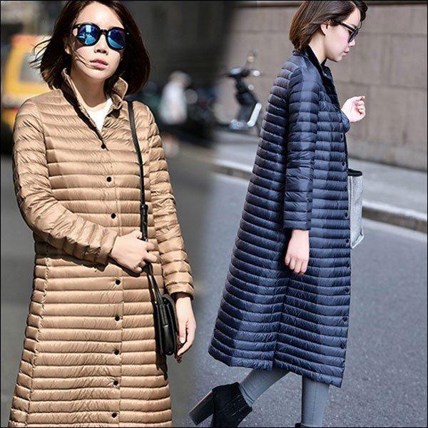 在庫一掃 ダウンコート レディース ロング丈 スプリングコート ダウンジャケット エレガント アウター おしゃれ カジュアル 詰襟 秋 冬 防寒 防風 残りわずか Organife Com Br
