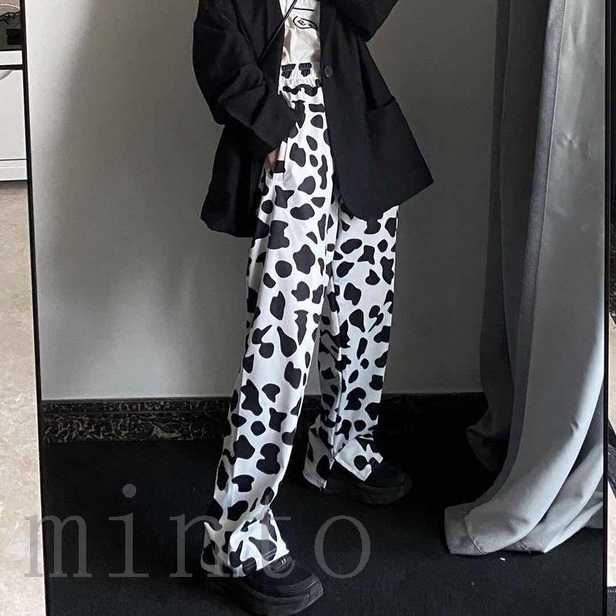 ワイド パンツ 韓国 オルチャン ストリート ダンス 衣装 ダルメシアン柄 原宿系 K Pop Hiphop ホルスタイン アニマル ボトムス 牛柄 ヒョウ柄 Min 1313ilrjm Minto 通販 Yahoo ショッピング
