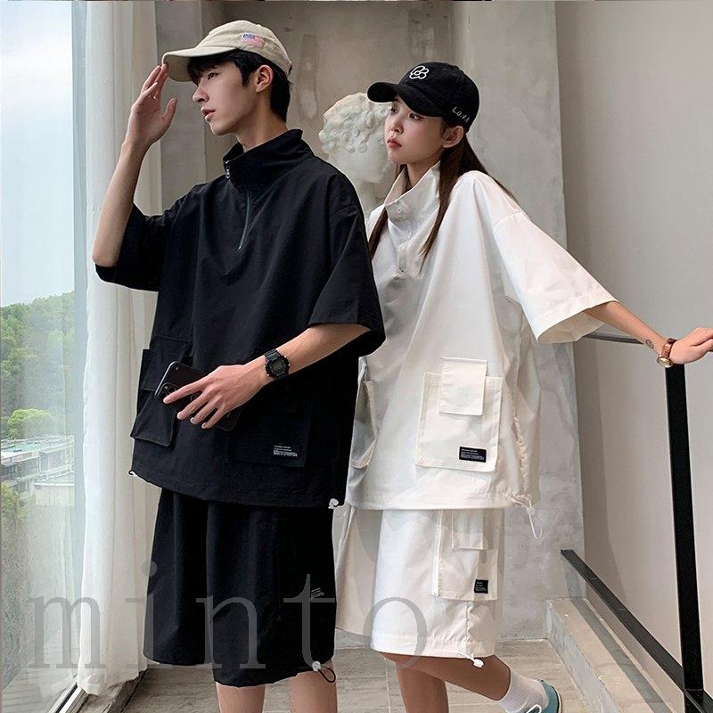 原宿系 セットアップ 韓国ファッション メンズ レディース 2点セット Tシャツ パンツ カーゴパンツ 半袖 ストリート風 ヒップホップ ダンス衣装 大きいサイズ Min 7329fpdmt Minto 通販 Yahoo ショッピング