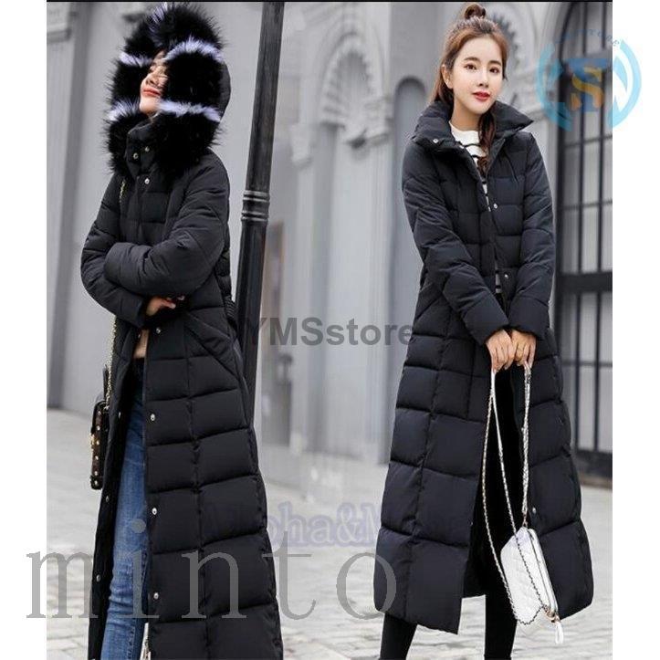 在庫処分アウトレット ダウンコート レディース フード付き ダウンジャケット アウター エレガント ファスナー ロングコート 秋 冬 ファー カジュアル 防寒 冬服 通勤 クリアランス特売 Shirleyryan Ca