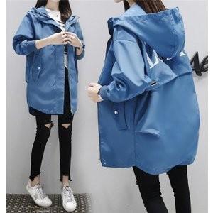 トレンチコートレディースコート春コートゆったりアウター代30代40代ファッションフード付きカジュアルトップス Xkun77 Mwuia975 Minto 通販 Yahoo ショッピング