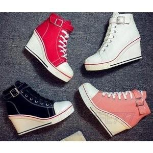 スニーカーレディースインヒール厚底インソールカジュアル厚底スニーカーハイカット Xkun77 Zthob106 Minto 通販 Yahoo ショッピング