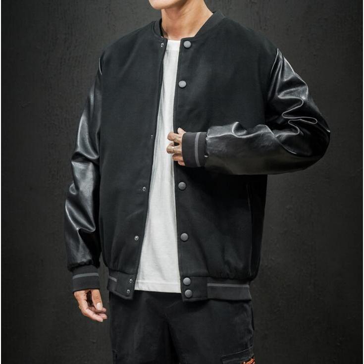 スタジャンメンズおしゃれブランド無地柄黒スタジアムジャンパージャケットライトアウタートップス大きいサイズ春秋冬17amj代50代 Xkunany Erxck438 Minto 通販 Yahoo ショッピング