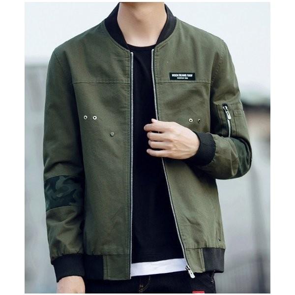今日の超目玉 ブルゾンメンズおしゃれブランド無地柄黒ミリタリーma 1フライトジャケットジャンパーアウター大きいサイズ18smj2440代50代 19春夏新作ジャケットメンズブルゾン ジャケット