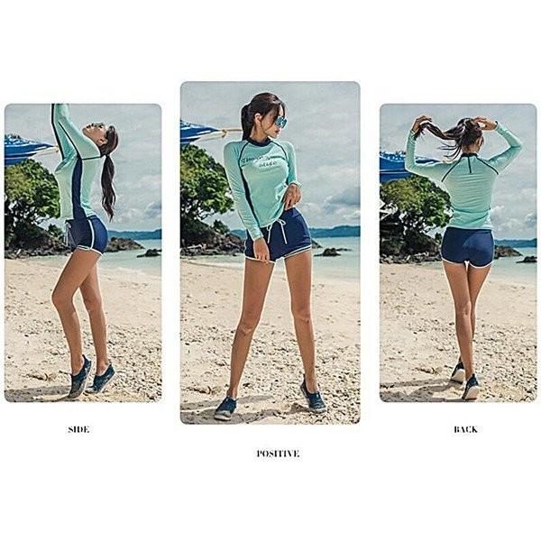 安心の定価販売 水着フィットネス水着レディース体型カバーセパレートuvカット長袖レギンス競泳用スポーツ水着フィットネスタンキニ 超大特価 Esiba Tg