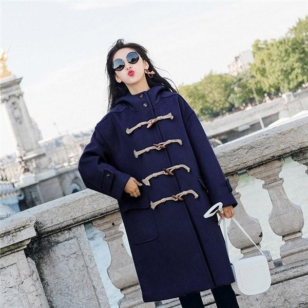 ダッフルコートレディースロングコートトグルボタンアウター通学通勤コート厚手レディース冬ラシャコート帽子付き可愛い秋冬新作 Xkundust Woqaz487 Minto 通販 Yahoo ショッピング