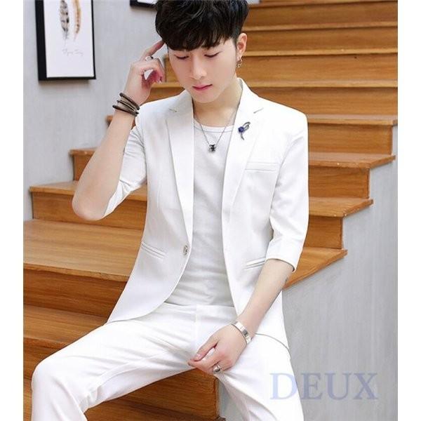 テーラードジャケットメンズカジュアルスーツセットアップスーツジャケットスリム夏サマージャケットメンズファッション Xkuneed Spwgz946 Minto 通販 Yahoo ショッピング